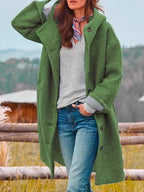Heather | Women's Longline Coat | Hooded · Eltrendio