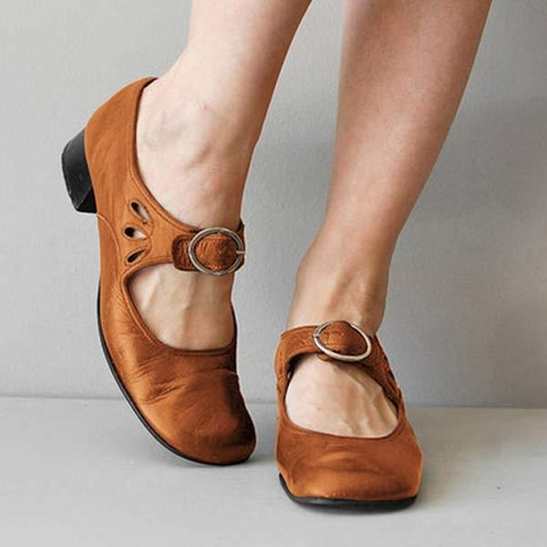 Heather | Women's Mary Jane Shoes | Buckle Strap · Eltrendio