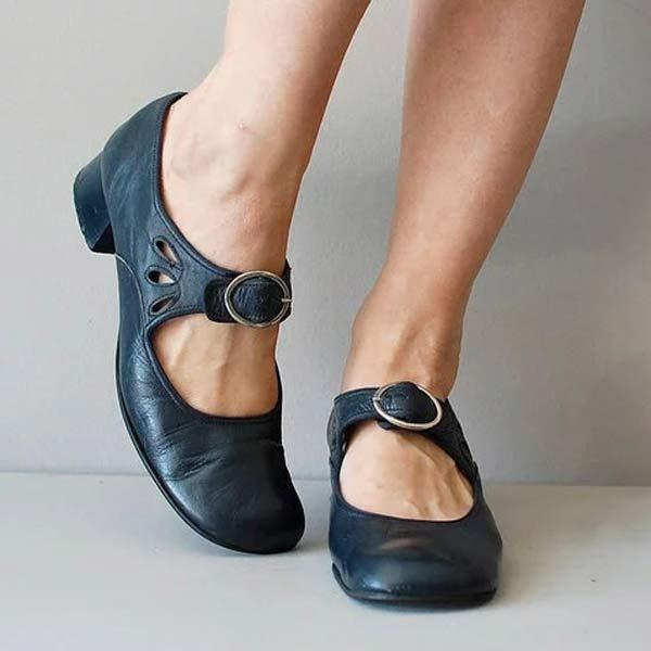 Heather | Women's Mary Jane Shoes | Buckle Strap · Eltrendio