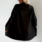 Heather | Women's Open-Front Cardigan | Ribbed Trim · Eltrendio
