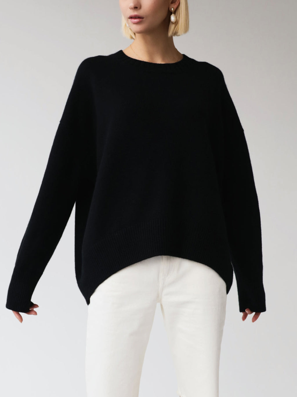 Heather | Women's Oversized Jumper | Ribbed Trim · Eltrendio