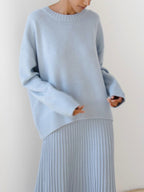 Heather | Women's Oversized Jumper | Ribbed Trim · Eltrendio