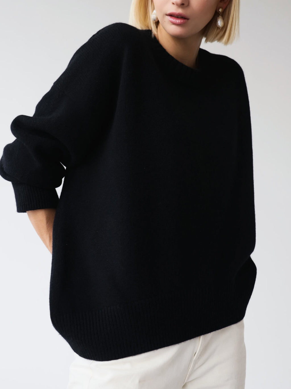 Heather | Women's Oversized Jumper | Ribbed Trim · Eltrendio