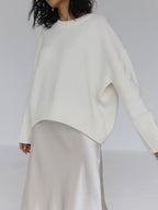 Heather | Women's Oversized Jumper | Ribbed Trim · Eltrendio