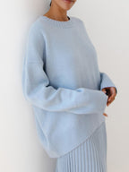 Heather | Women's Oversized Jumper | Ribbed Trim · Eltrendio