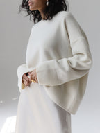 Heather | Women's Oversized Jumper | Ribbed Trim · Eltrendio
