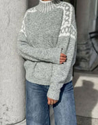 Heather | Women's Turtleneck Jumper | Fair Isle · Eltrendio