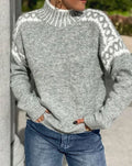 Heather | Women's Turtleneck Jumper | Fair Isle · Eltrendio