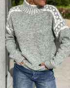 Heather | Women's Turtleneck Jumper | Fair Isle · Eltrendio