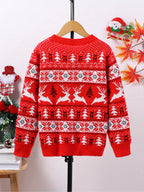 Holly | Kids' Crew Neck Christmas Jumper | Fair Isle · Eltrendio