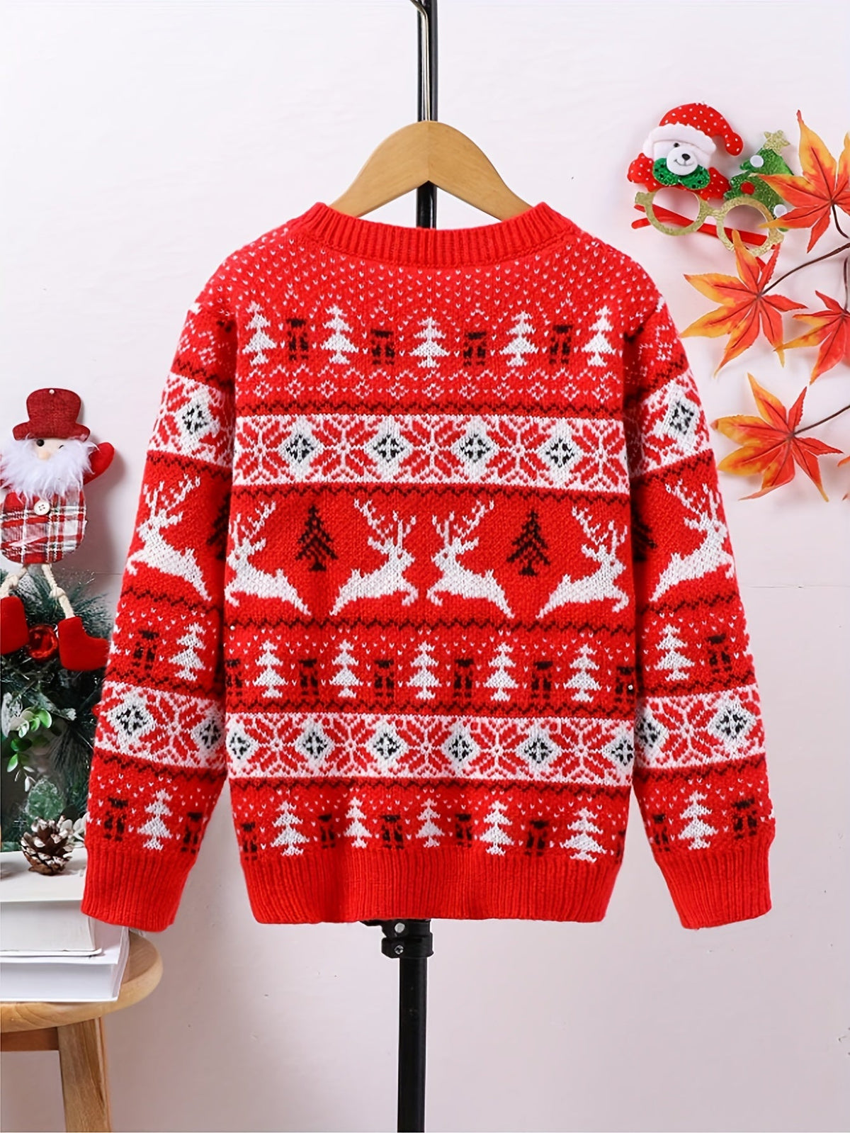 Holly | Kids' Crew Neck Christmas Jumper | Fair Isle · Eltrendio