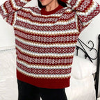 Holly | Women's Crew Neck Jumper | Fair Isle · Eltrendio
