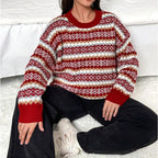Holly | Women's Crew Neck Jumper | Fair Isle · Eltrendio
