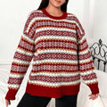Holly | Women's Crew Neck Jumper | Fair Isle · Eltrendio