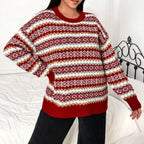 Holly | Women's Crew Neck Jumper | Fair Isle · Eltrendio