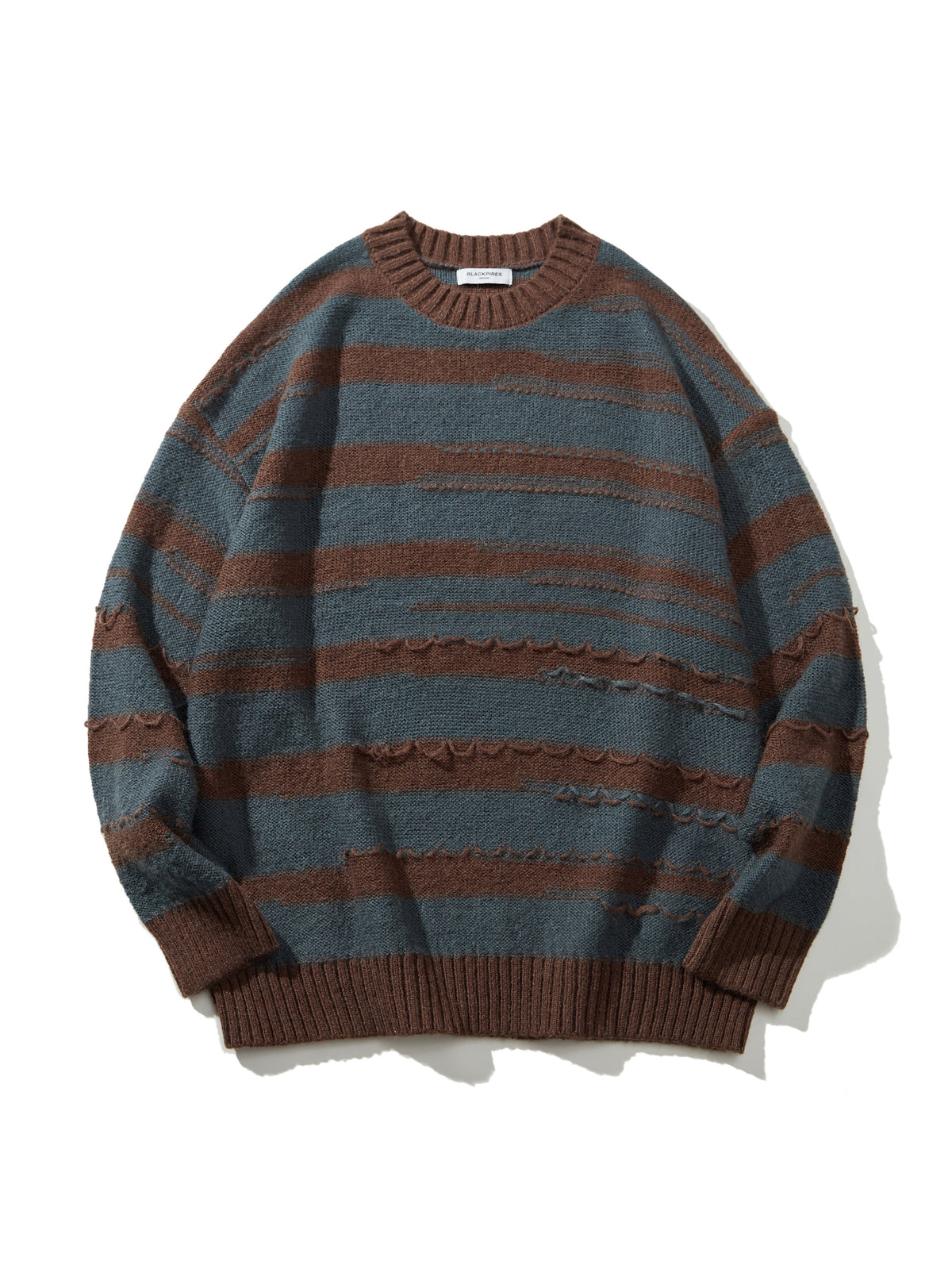 Hudson | Unisex Crew Neck Jumper | Striped Knit · Eltrendio
