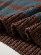 Hudson | Unisex Oversized Knit Sweater | Distressed Striped Y2K Style-Eltrendio