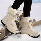 Imogen | Women's Lace-Up Snow Boots | Fur-Lined · Eltrendio