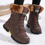 Imogen | Women's Lace-Up Snow Boots | Fur-Lined · Eltrendio