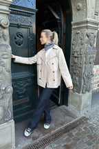 Imogen | Women's Short Trench Coat | Double-Breasted · Eltrendio