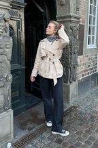 Imogen | Women's Short Trench Coat | Double-Breasted · Eltrendio