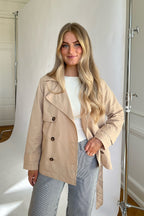 Imogen | Women's Short Trench Coat | Double-Breasted · Eltrendio