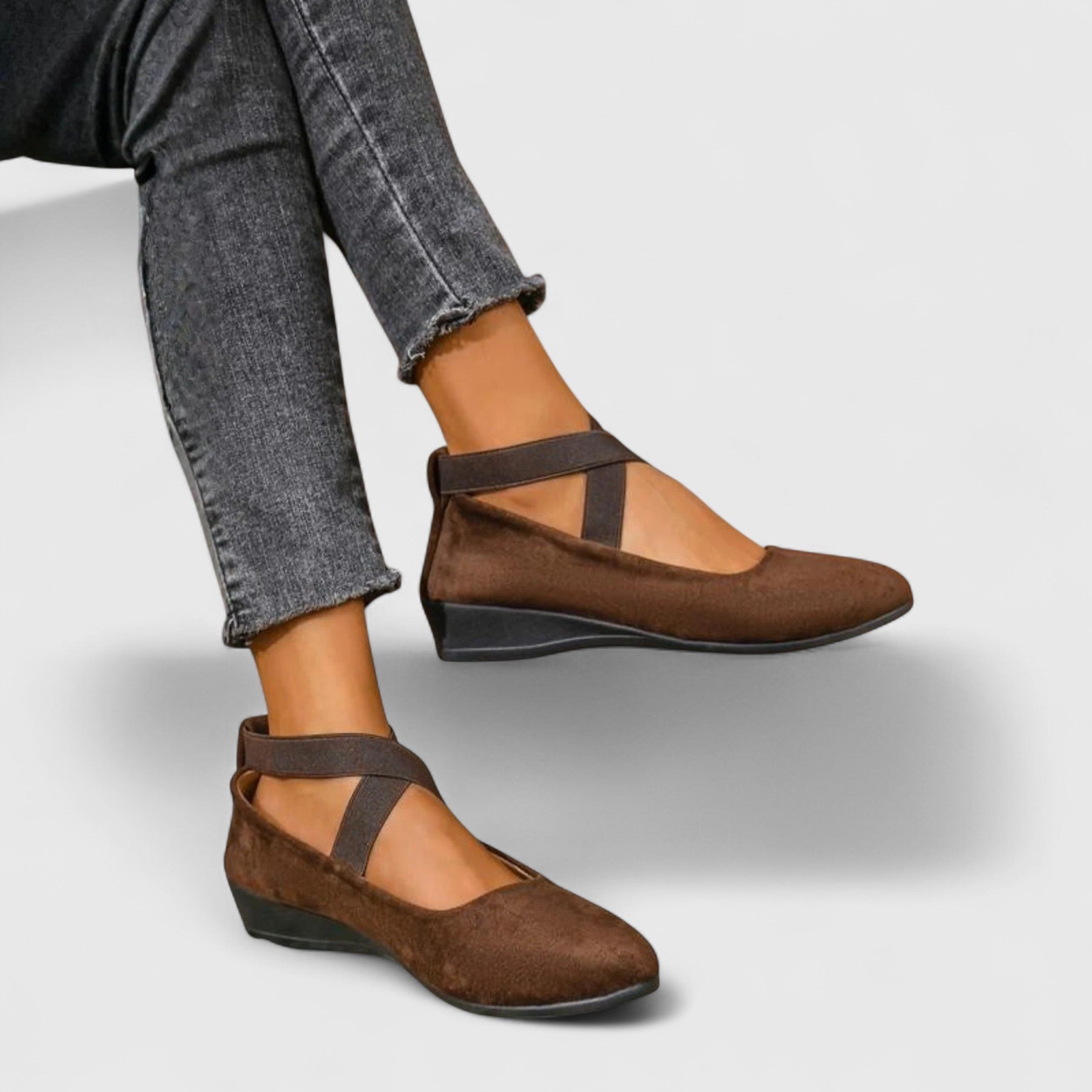 Isabelle | Women's Ballet Flats | Cross-Strap · Eltrendio