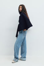 Isabelle | Women's Cape Coat | Belted Waist · Eltrendio