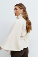 Isabelle | Women's Cape Coat | Belted Waist · Eltrendio