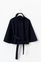 Isabelle | Women's Cape Coat | Belted Waist · Eltrendio
