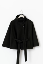 Isabelle | Women's Cape Coat | Belted Waist · Eltrendio