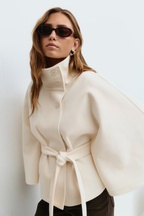 Isabelle | Women's Cape Coat | Belted Waist · Eltrendio