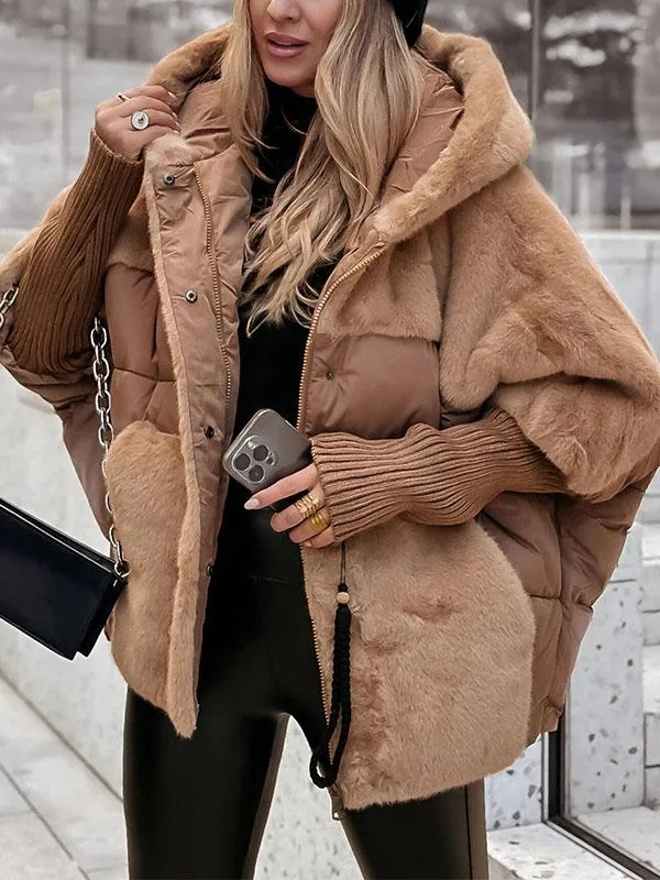 Isabelle | Women's Hooded Puffer Jacket | Ribbed Cuffs · Eltrendio