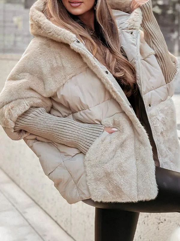 Isabelle | Women's Hooded Puffer Jacket | Ribbed Cuffs · Eltrendio