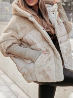 Isabelle | Women's Hooded Puffer Jacket | Ribbed Cuffs · Eltrendio