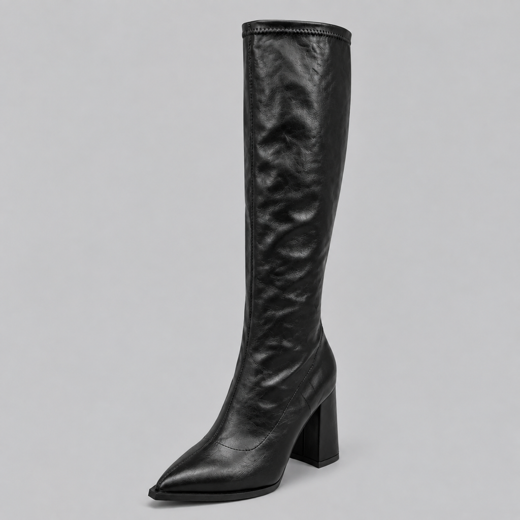 Isabelle | Women's Knee-High Boots | Block Heel · Eltrendio