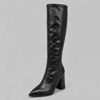 Isabelle | Women's Knee-High Boots | Block Heel · Eltrendio