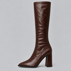 Isabelle | Women's Knee-High Boots | Block Heel · Eltrendio