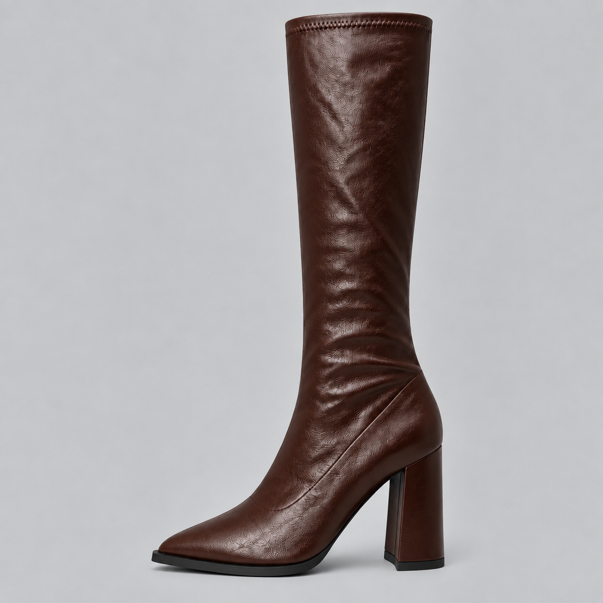 Isabelle | Women's Knee-High Boots | Block Heel · Eltrendio