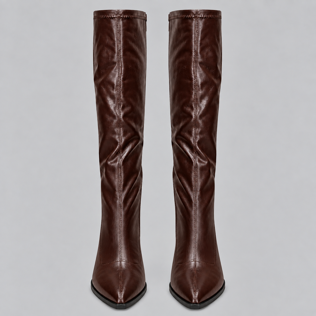 Isabelle | Women's Knee-High Boots | Block Heel · Eltrendio