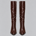 Isabelle | Women's Knee-High Boots | Block Heel · Eltrendio
