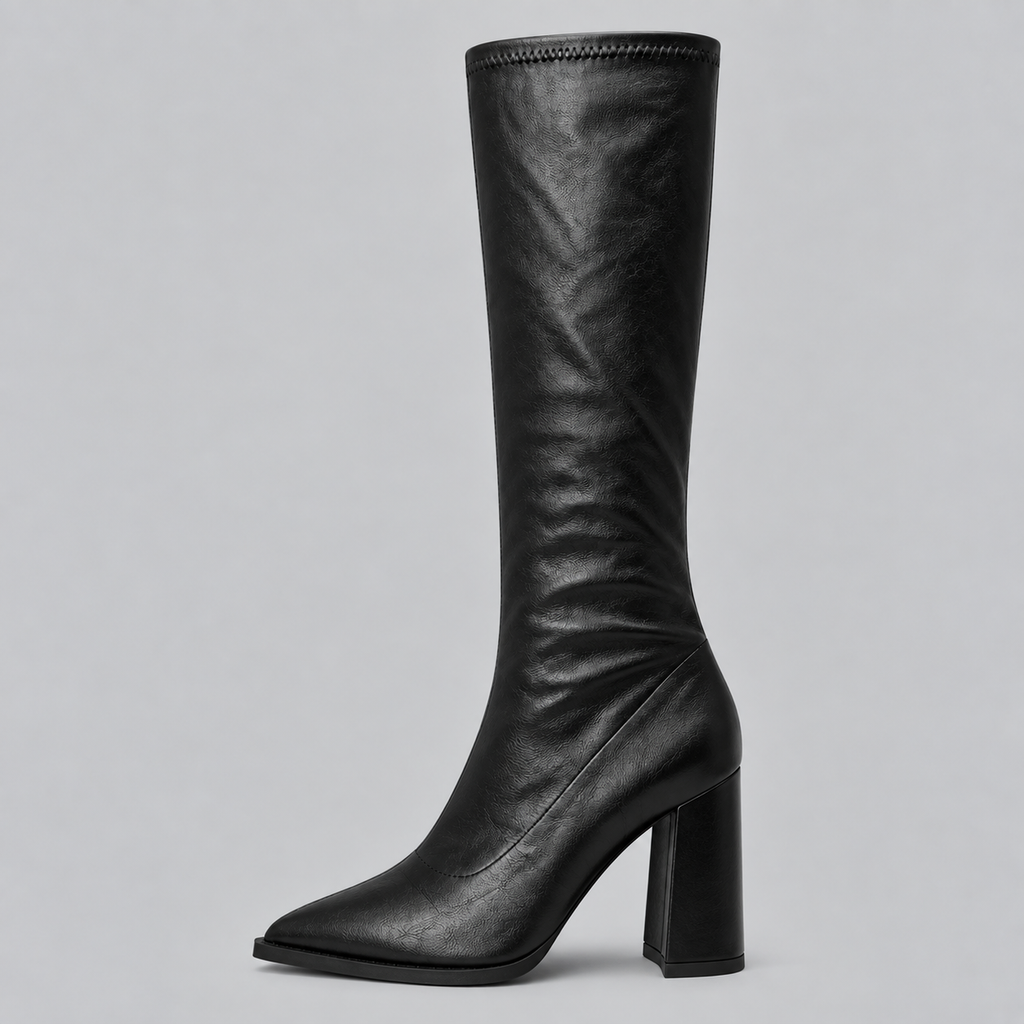 Isabelle | Women's Knee-High Boots | Block Heel · Eltrendio