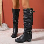 Isabelle | Women's Knee-High Boots | Buckle Detail · Eltrendio