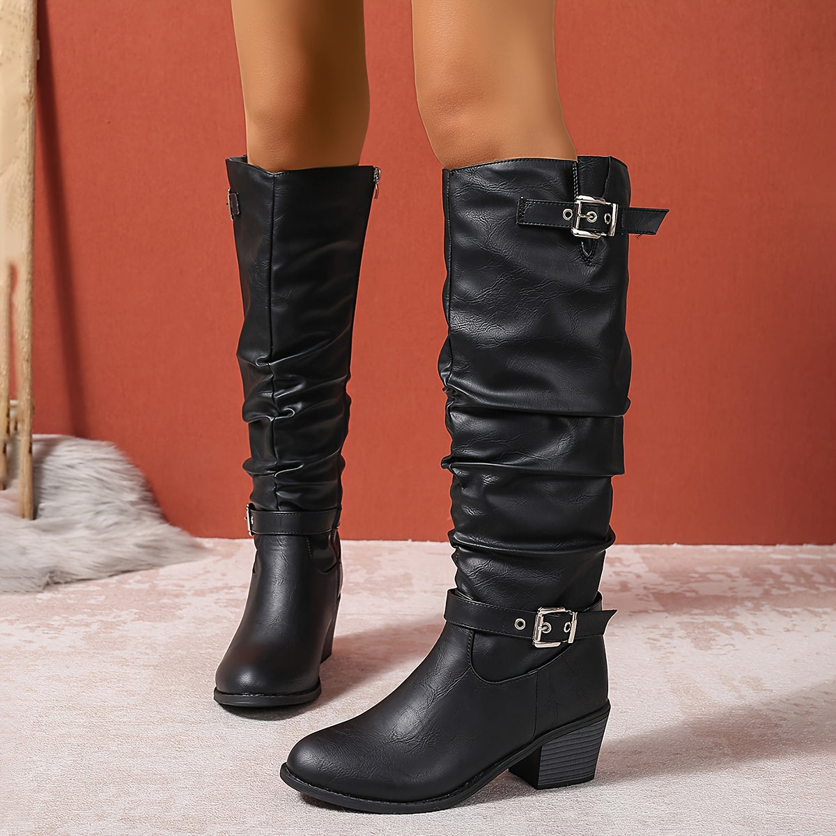 Isabelle | Women's Knee-High Boots | Buckle Detail · Eltrendio