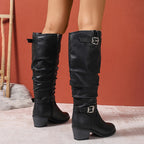 Isabelle | Women's Knee-High Boots | Buckle Detail · Eltrendio