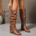 Isabelle | Women's Knee-High Boots | Buckle Detail · Eltrendio