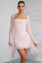 Isabelle | Women's Ruched Mini Going Out Dress | Wedding Guest · Eltrendio