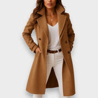 Isabelle | Women's Single-Breasted Coat | Notch Lapel · Eltrendio