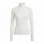 Isabelle | Women's Turtleneck Jumper | Ribbed Knit · Eltrendio