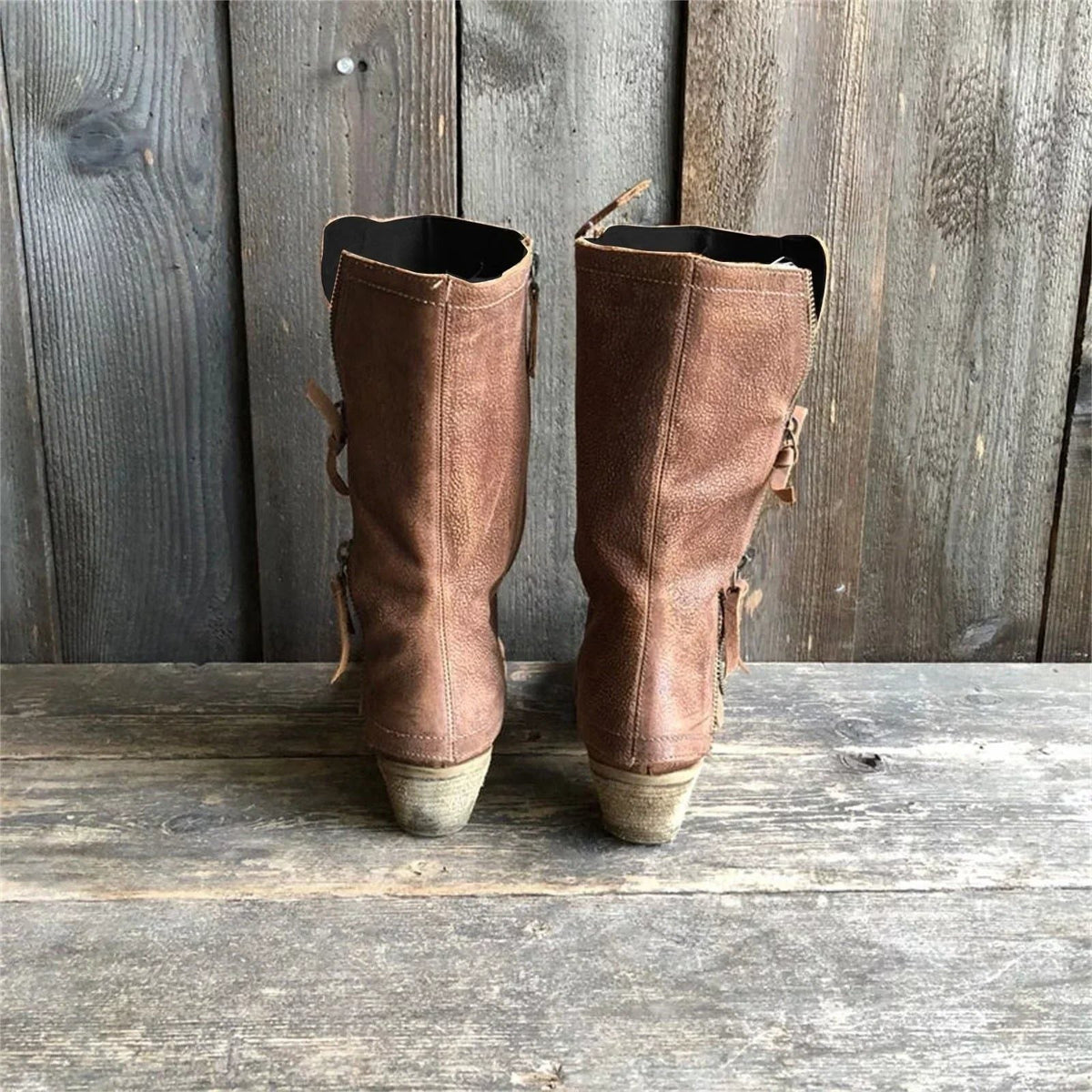 Isla | Women's Block Heel Boots | Side Zip · Eltrendio